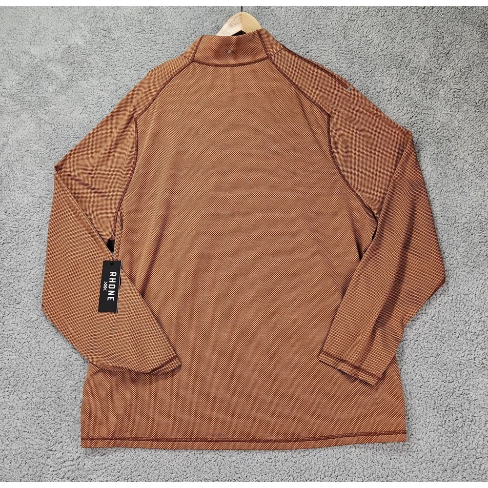 Rhone Glacier 1/4 Zip Pullover Brandy Red Mesh Long Sleeve XXL NWT $118 - Picture 2 of 11